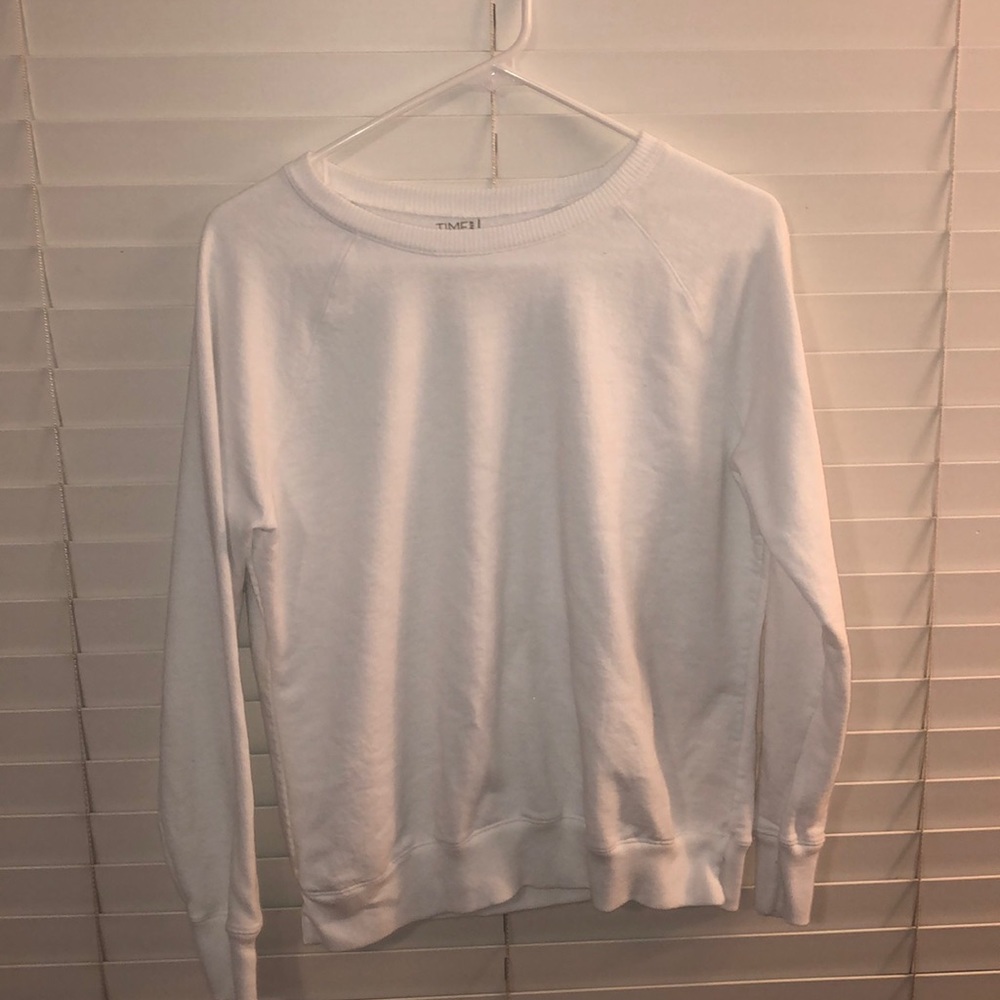 Plain white sweater
